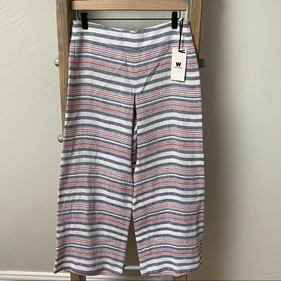 W by Worth Striped Linen Pant - Picture 3 of 12
